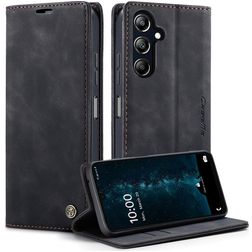 CaseMe 013 Samsung Galaxy A16 Pungetui med Seddelrum - Sort