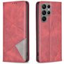 Mobigear Rhombus Slim Samsung Galaxy S25 Ultra Funda tipo libro - Rojo
