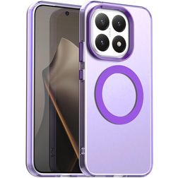 Mobigear Shockproof Xiaomi 15T MagSafe Funda Plástico rígido Carcasa - Morado