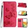 Mobigear Butterfly Samsung Galaxy A35 Wallet case - Red