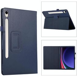 Mobigear Classic Samsung Galaxy Tab S11 Cover a libro + Portapenna - Blu scuro