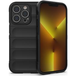 Mobigear Bumpy iPhone 14 Pro Elastyczne TPU Etui plecki - Czarny