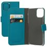 Mobiparts Saffiano Wallet iPhone 11 Pro Cover a libro portafoglio - Turchese