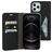 Mobiparts Classic Wallet iPhone 12 Pro Max Lompakkokotelo + Setelitasku - Musta
