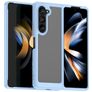 Mobigear Crystal Samsung Galaxy Z Fold 5 Hårdt Bagsidecover - Gennemsigtig / Blå