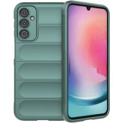 Mobigear Bumpy Samsung Galaxy A24 TPU flexible Carcasa - Verde