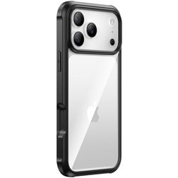 Valenta Full Cover Transparentní iPhone 18 Pro Tvrzené sklo Zadní kryt odolný proti nárazům - Průhledná
