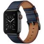 Mobigear Firenze Correa Cuero Cierre de hebilla para Apple Watch - 49/46/45/44 mm - Azul oscuro
