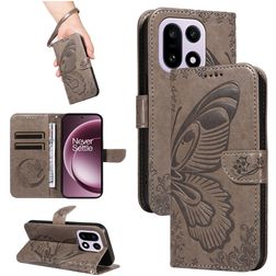 Mobigear Butterfly OnePlus 15 Cover a libro portafoglio - Grigio