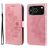 Mobigear Flowers iPhone 18 Pro Funda tipo libro Cartera - Oro rosa