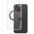 CARE by PanzerGlass Kickstand iPhone 16 Pro Max MagSafe Kova Suojakuori + Teline - Läpinäkyvä / Musta