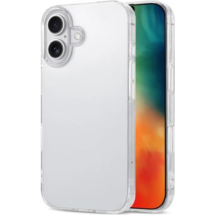Mobigear Basics Läpinäkyvä iPhone 16 Plus Joustava TPU Suojakuori - Läpinäkyvä