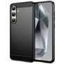 Mobigear Brushed Slim Samsung Galaxy S24 FE TPU flexible Carcasa - Negro