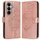 Mobigear Butterfly Samsung Galaxy A27 Pungetui med Seddelrum - Rosaguld