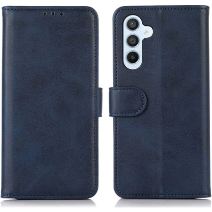 Mobigear Wallet Samsung Galaxy A35 Plånboksfodral med sedelfack - Blå