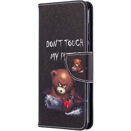 Mobigear Design Huawei P40 Pungetui med Seddelrum - Do Not Touch