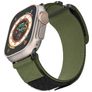 Mobigear Outdoor Nylon Apple Watch Cinturino Chiusura in velcro - 42/41/40/38 mm - Verde militare