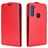 Mobigear Motorola One Fusion Plus Läppäkotelo - Punainen