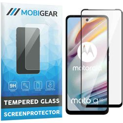 Mobigear Premium Motorola Moto G60 Härdat glas Skärmskydd - Skalvänligt - Svart