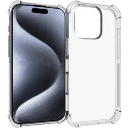 Mobigear Cushion Transparente iPhone 16 Pro TPU flexível Capa traseira - Transparente
