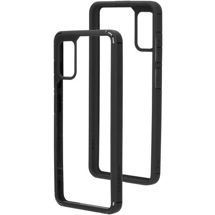Mobiparts Rugged Clear Samsung Galaxy A41 Hardcase Back cover Antiurto - Trasparente / Nero