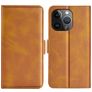 Mobigear Slim Magnet iPhone 15 Pro Knížkové pouzdro Peněženka - Koňaková