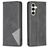 Mobigear Rhombus Slim Samsung Galaxy S24 FE Cover a libro - Nero