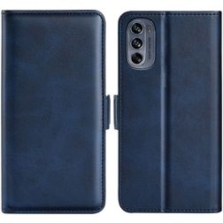 Mobigear Slim Magnet Motorola Moto G62 Capa livro Carteira - Azul escuro