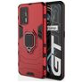 Mobigear Armor Ring Realme GT Hard Case Back cover Shockproof with Ring Holder - Red