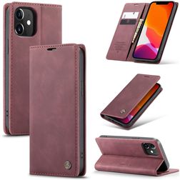 CaseMe 013 iPhone 12 Pungetui med Seddelrum - Rød