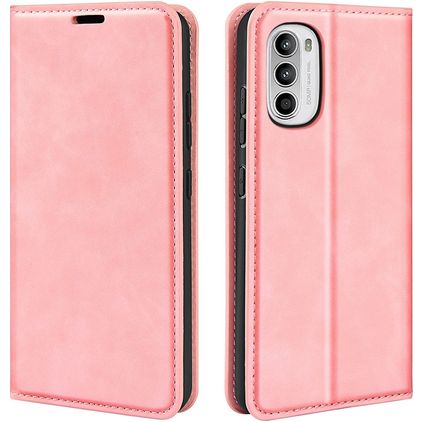 Mobigear Retro Slim Motorola Moto G82 Wallet case - Pink