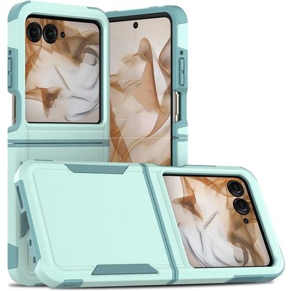 Mobigear Heavy Armor Motorola Razr 50 Hardcase Back cover Antiurto - Verde