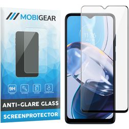 Mobigear Premium Motorola Moto E22 Glas Skærmbeskytter - Case Friendly - Sort