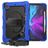 Mobigear SureGrip Xtreme iPad Pro 12,9 polegadas (2020) Capa Plástico rígido / Silicone Capa traseira + Suporte para caneta stylus + Alça de ombro + Suporte - Preto / Azul