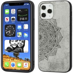 Mobigear Mandala iPhone 12 Pro Max Hårdt Bagsidecover - Grå