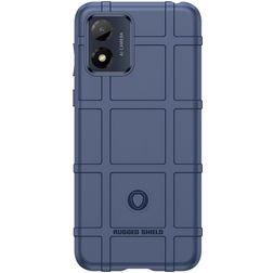 Mobigear Rugged Shield Motorola Moto E13 TPU flexible Carcasa Antigolpes - Azul