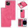 Mobigear Wallet iPhone 15 Pro Funda tipo libro 2 en 1 con carcasa extraíble Cartera - Rosa