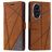 Mobigear Rhombus HONOR 200 Wallet case - Brown