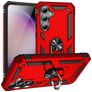 Mobigear Armor Ring Samsung Galaxy S23 FE Plástico rígido Capa traseira Antichoque com anel - Vermelho
