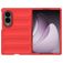Mobigear Bumpy Samsung Galaxy Z Fold 8 Elastyczne TPU Etui plecki - Czerwony