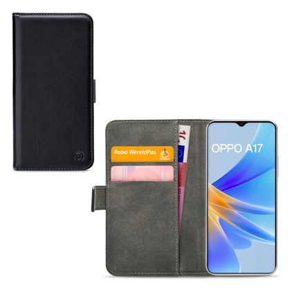 Mobilize Classic Gelly Wallet OPPO A17 Pungetui med Seddelrum - Sort