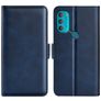 Mobigear Slim Magnet Motorola Moto G71 5G Wallet case - Dark Blue