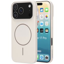 Mobiparts Slim Line iPhone 17 Pro MagSafe Hardcase Back cover - Off White