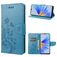 Mobigear Flowers OPPO A17 Funda tipo libro Cartera - Azul
