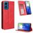 Mobigear Sensation Motorola Moto G04 Wallet case - Red