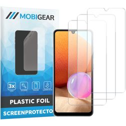 Mobigear Samsung Galaxy A32 4G Película de ecrã em plástico - Compatível com capas (Pack de 3)