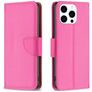 Mobigear Excellent iPhone 16 Pro Cover a libro portafoglio - Magenta