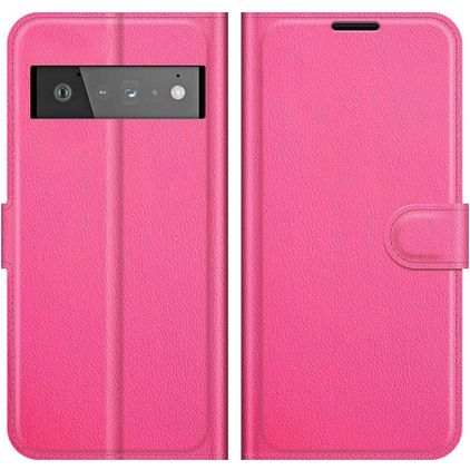 Mobigear Classic Google Pixel 6 Pro Lompakkokotelo + Setelitasku - Magenta