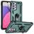 Mobigear Armor Ring Samsung Galaxy A33 Funda Plástico rígido Carcasa Antigolpes con anillo - Verde