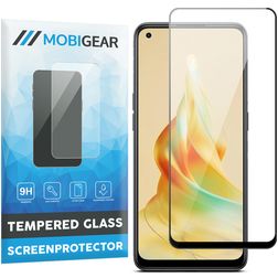 Mobigear Premium OPPO Reno 8T 4G Tempered Glass Screen Protector - Case Friendly - Black